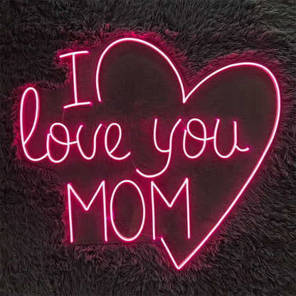 I Love You Mom Led Sign