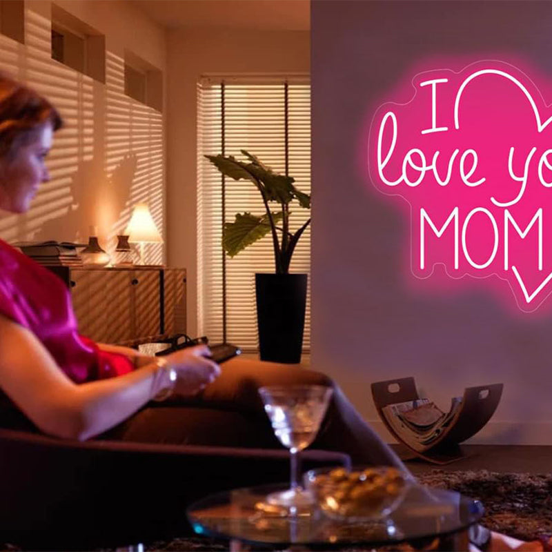 I Love You Mom Led Sign