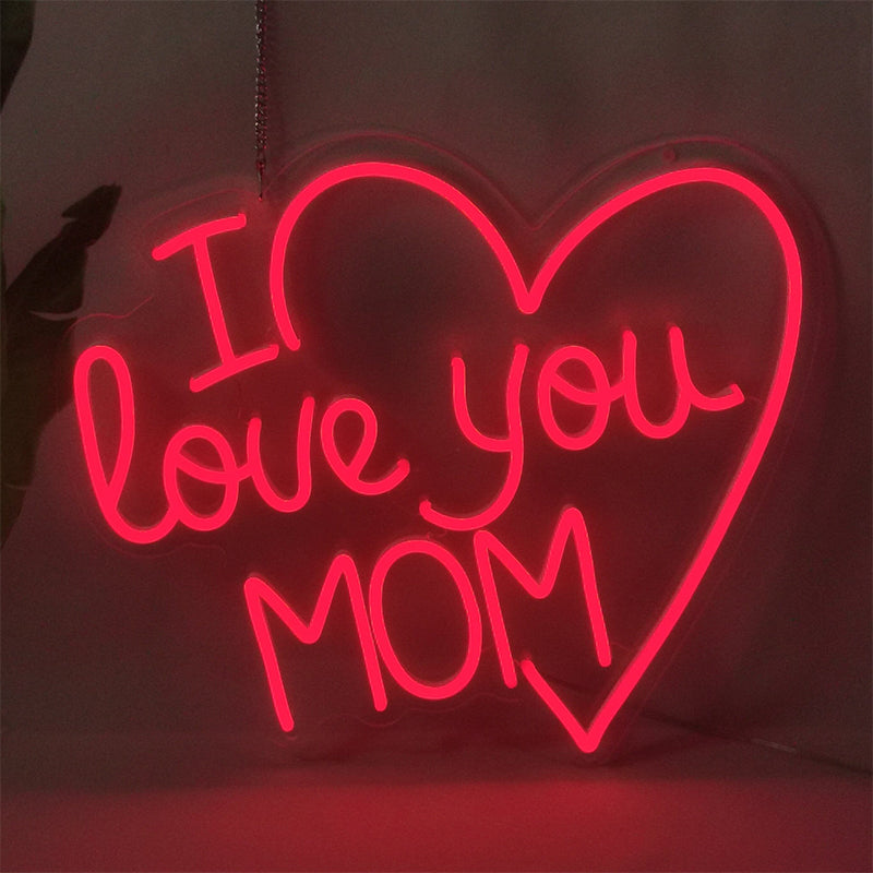 I Love You Mom Led Sign