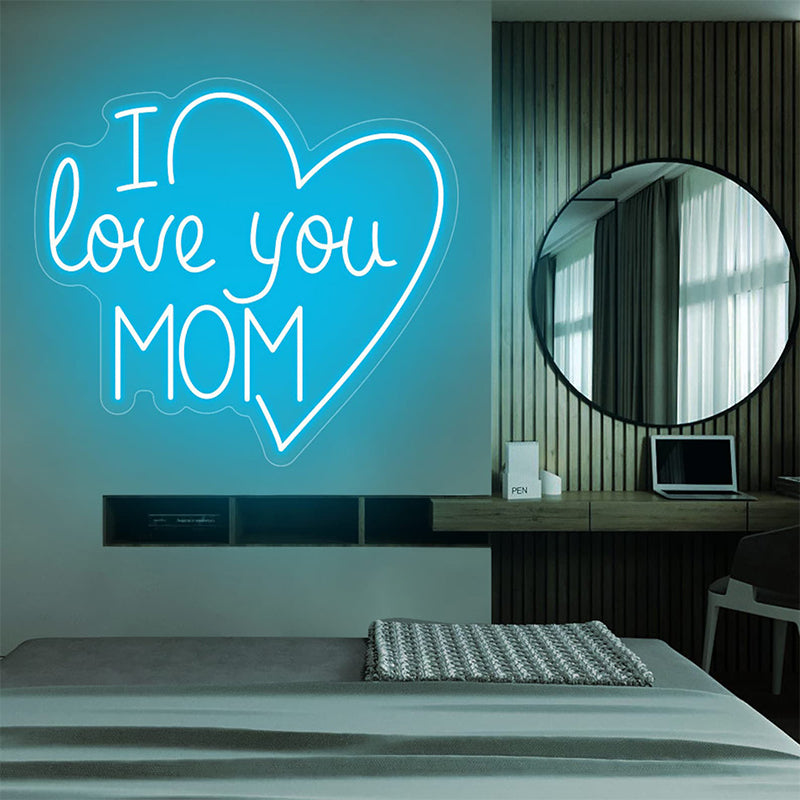 I Love You Mom Led Sign