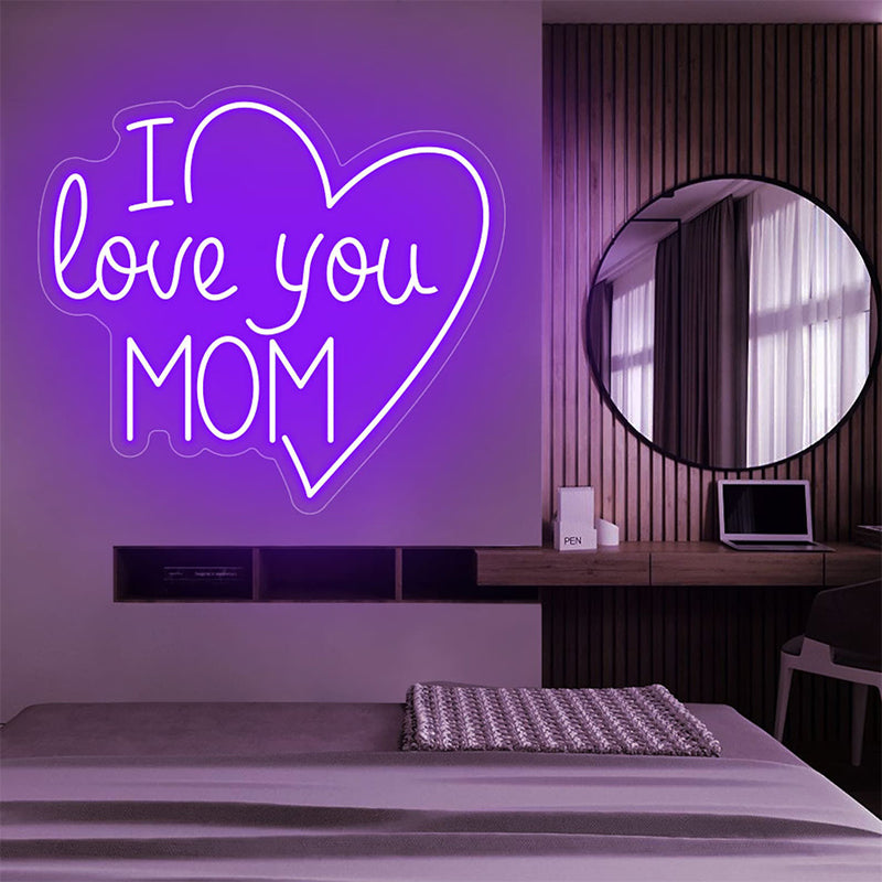 I Love You Mom Led Sign