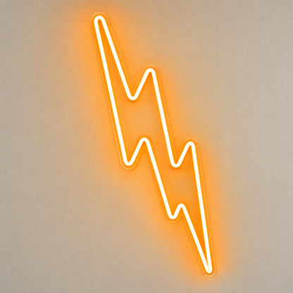 Jagged Lightning Orange LED Neon Sign image 6
