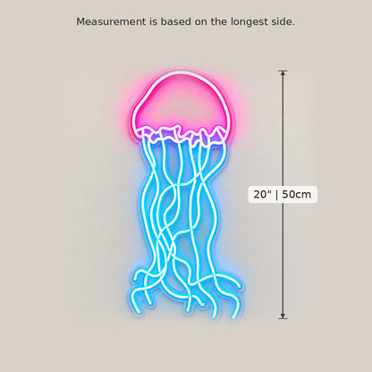 Jellyfish Pink Blue LED Neon Sign image 5