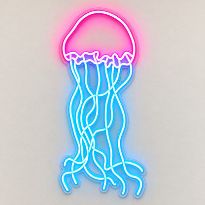 Jellyfish Pink Blue LED Neon Sign image 6