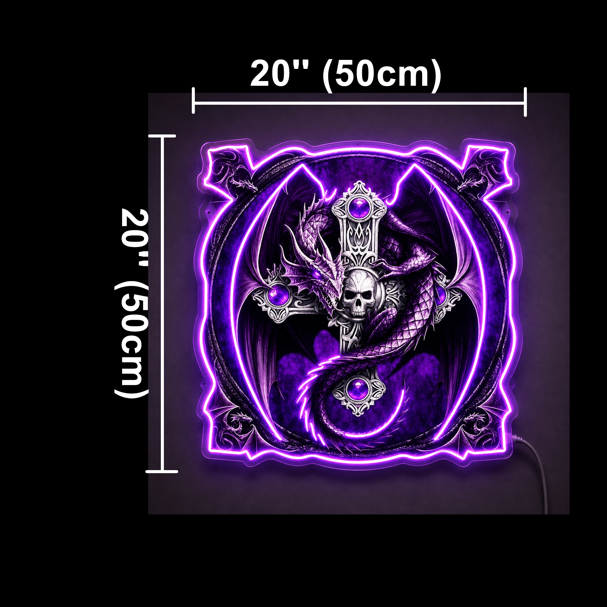 Purple Dragon Custom LED Neon Sign