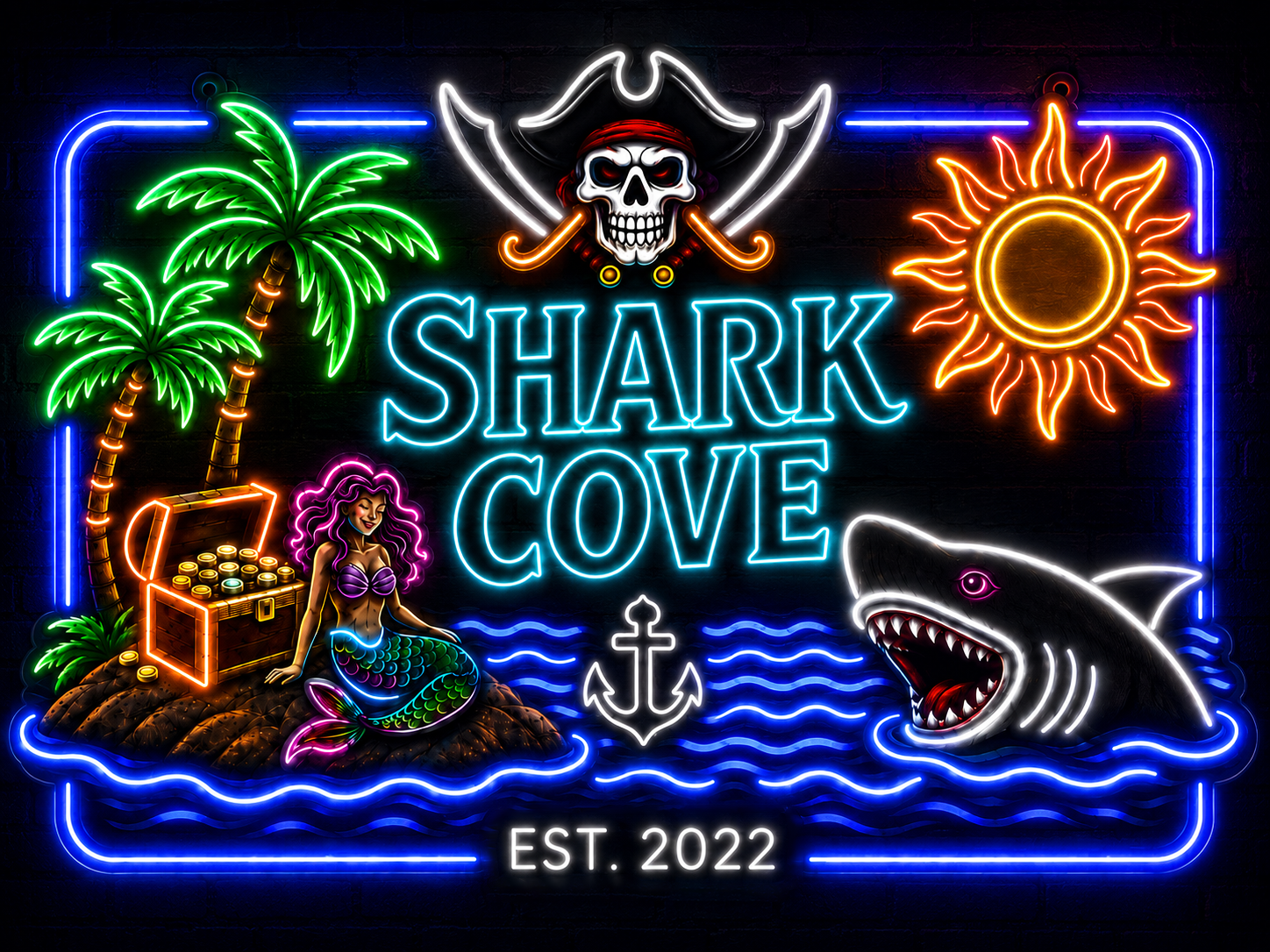 Shark Cove Custom Led Neon Sign Waterproof