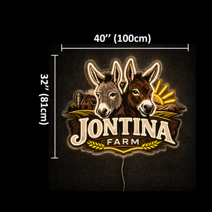JONTINA FARM Custom LED Neon Sign