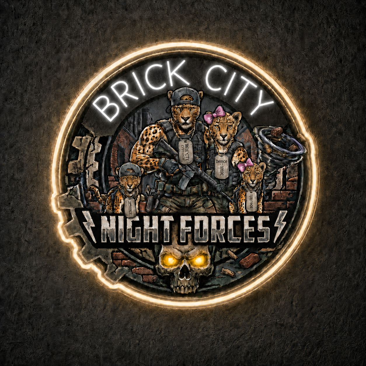 BRICK CITY Custom LED Neon Sign