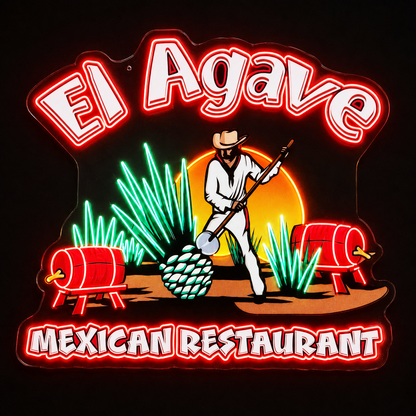 El Agave MEXICAN Custom LED Neon Sign