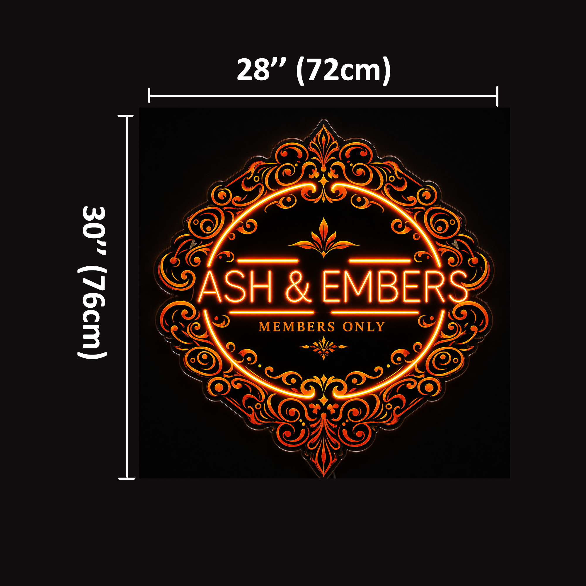 ASH & EMBERS Custom LED Neon Sign