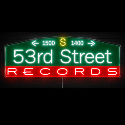 53rd Street RECORDS Custom LED Neon Sign