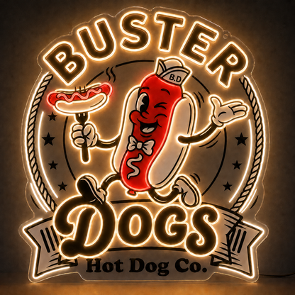 Buster Dogs Custom Led Neon Sign