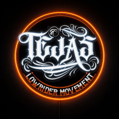 TEJAS LOWRIDER MOVEMENT Custom LED Neon Sign