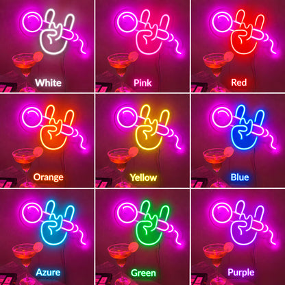 Karaoke Hand Microphone LED Neon Sign image 4