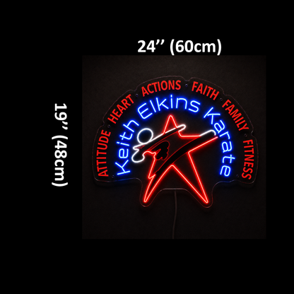 Keith Elkins Karate Custom LED Neon Sign