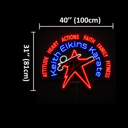 Keith Elkins Karate Custom LED Neon Sign