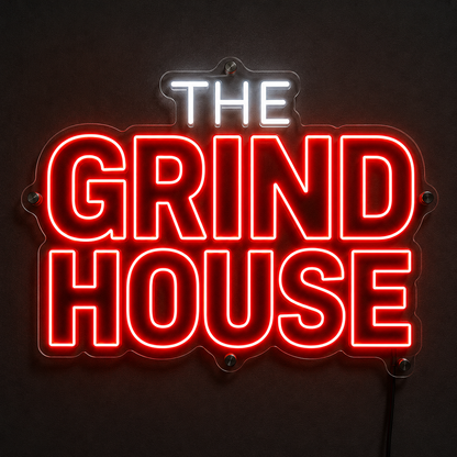 THE GRIND HOUSE Custom Led Neon Sign