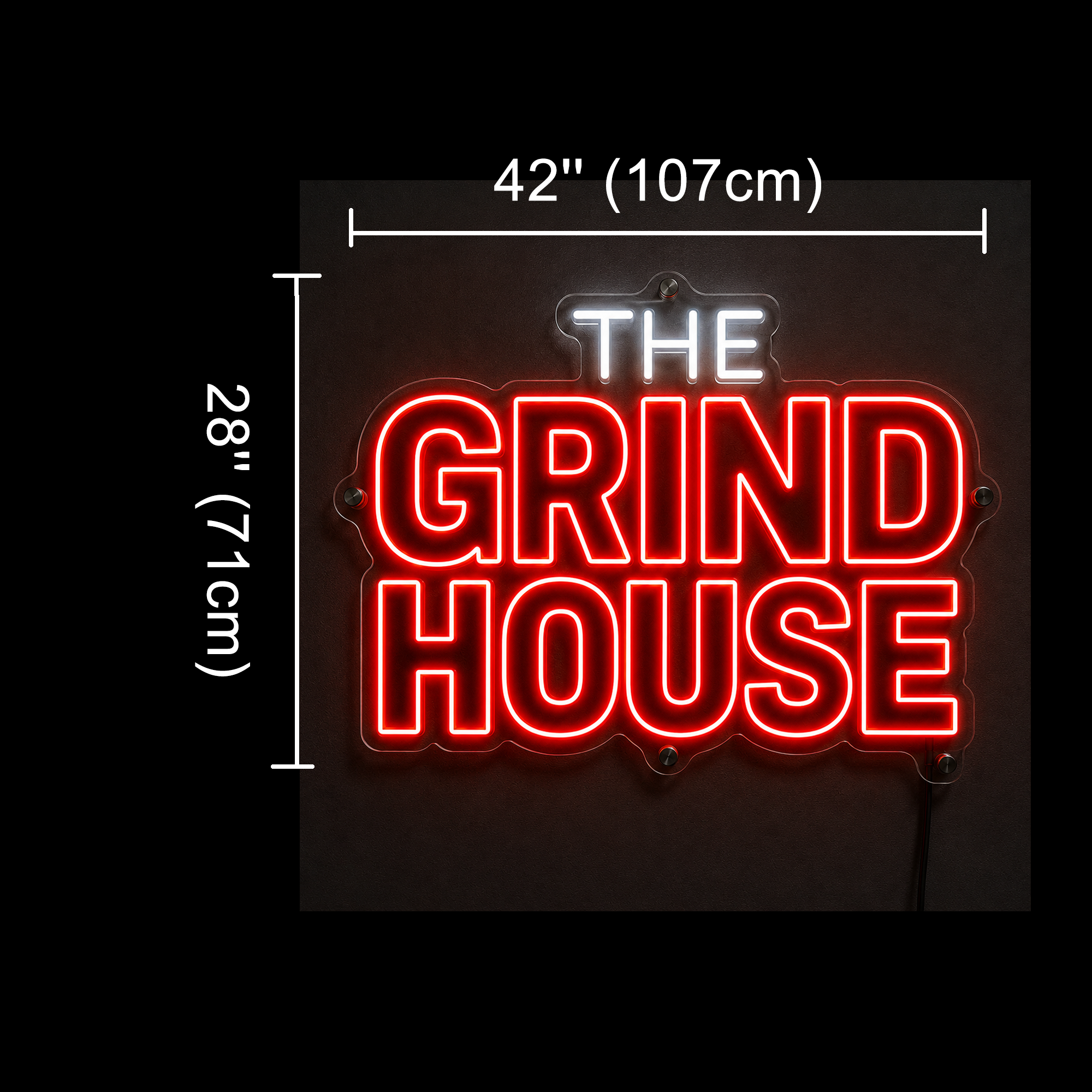 THE GRIND HOUSE Custom Led Neon Sign
