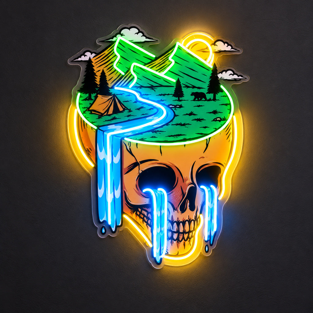 Landscape Skull LED Neon Sign image 1