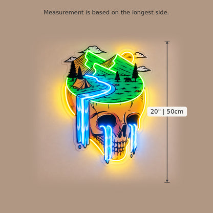 Landscape Skull LED Neon Sign image 5