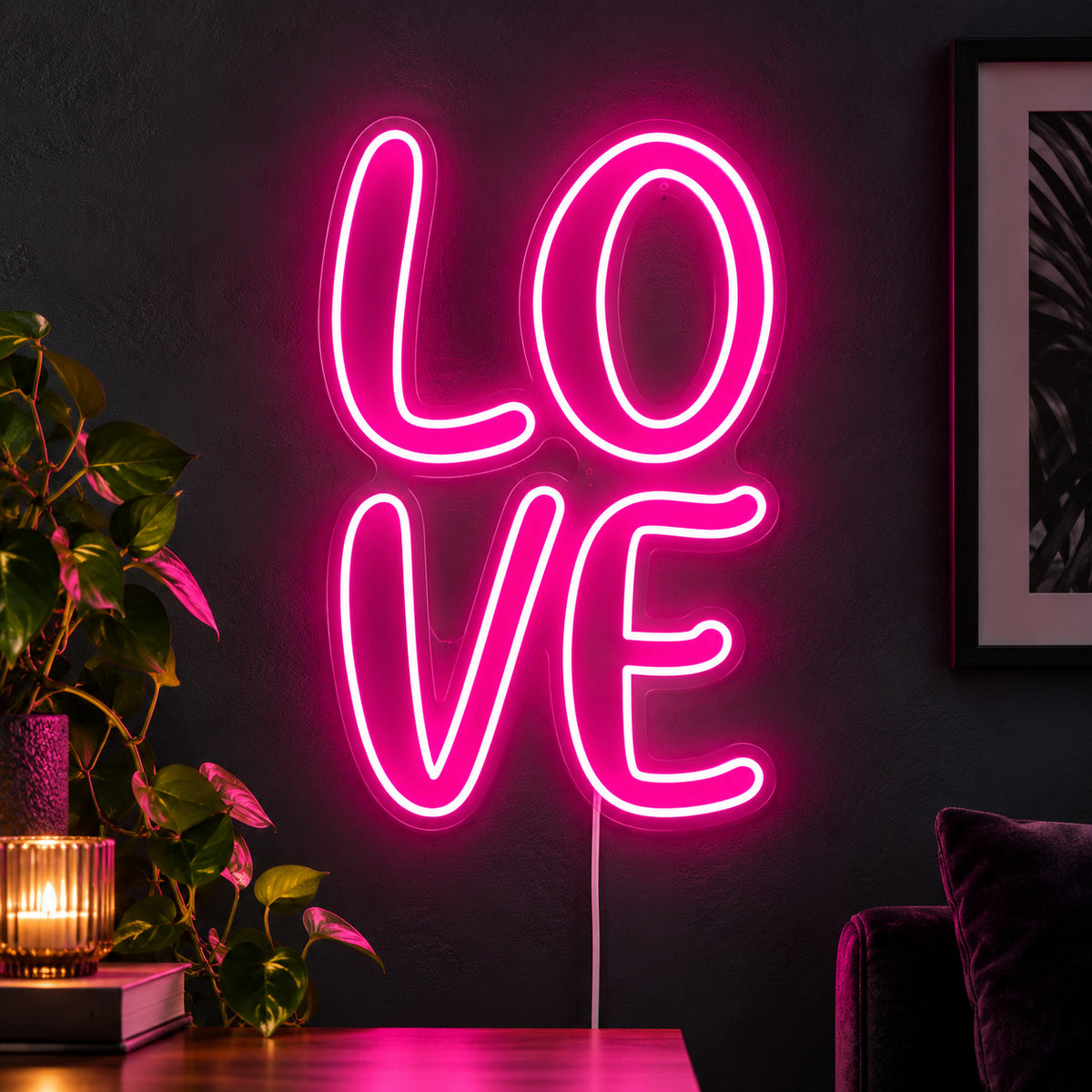 Love Stacked Wall Decor LED Neon Sign — image 01