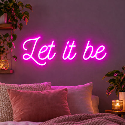 Let It Be LED Neon Sign — image 01
