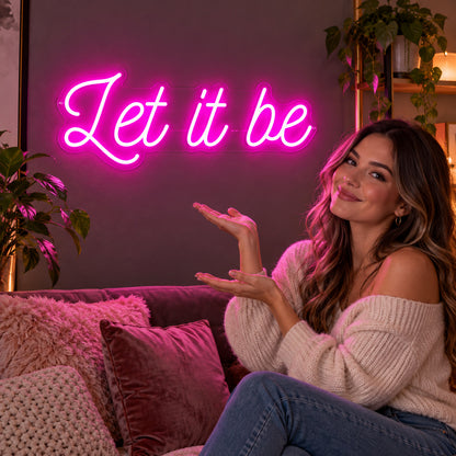 Let It Be LED Neon Sign — image 02