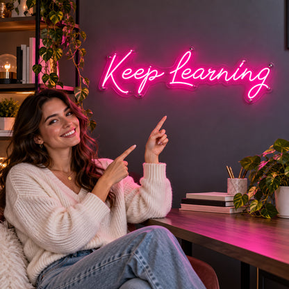 Keep Learning LED Neon Sign — image 02