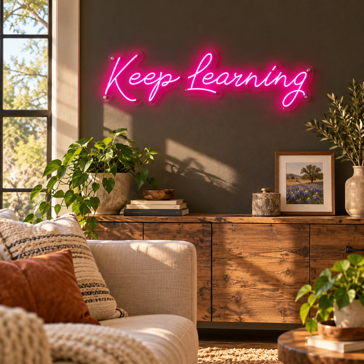 Keep Learning LED Neon Sign — image 03