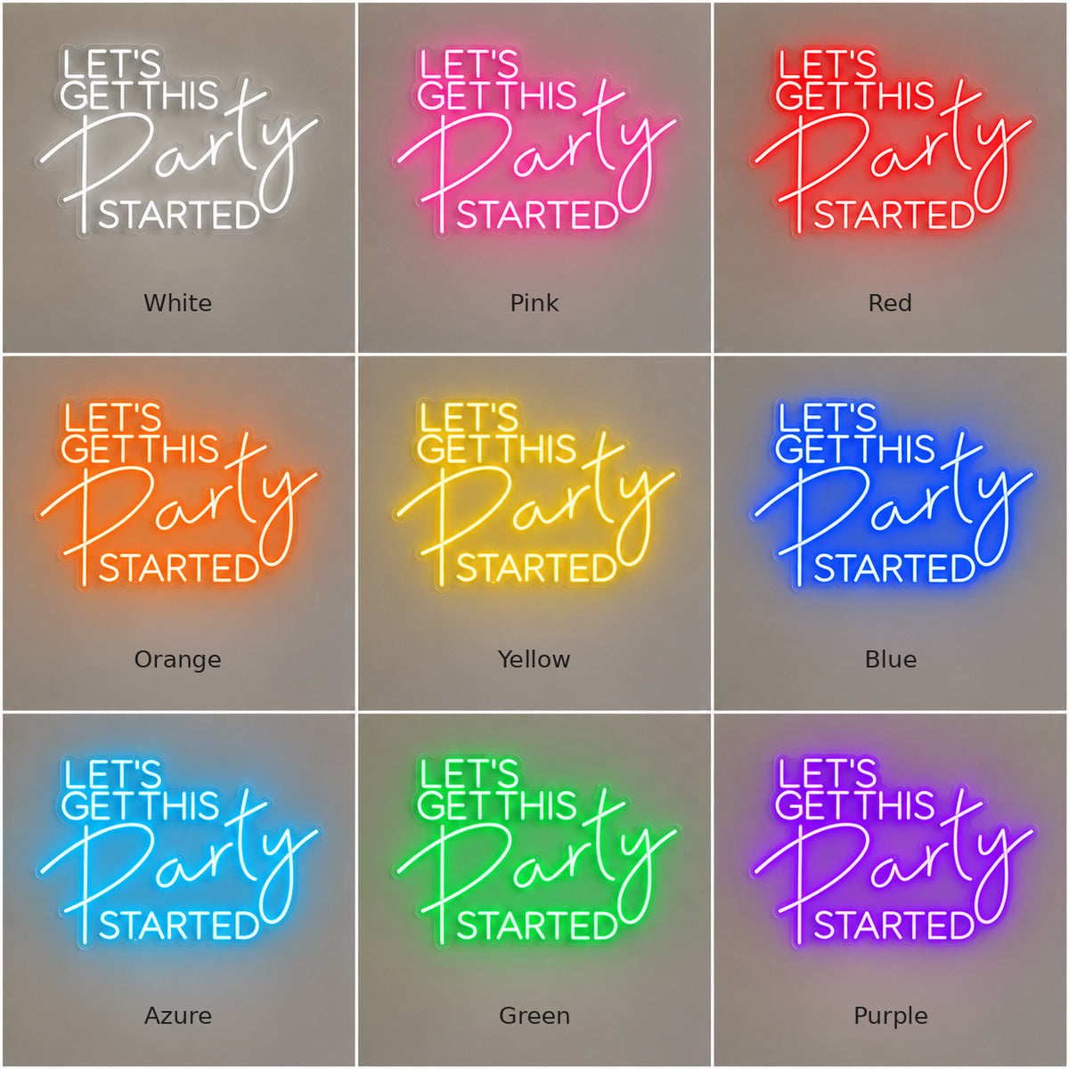 Lets Get This Party Started LED Neon Sign — image 04