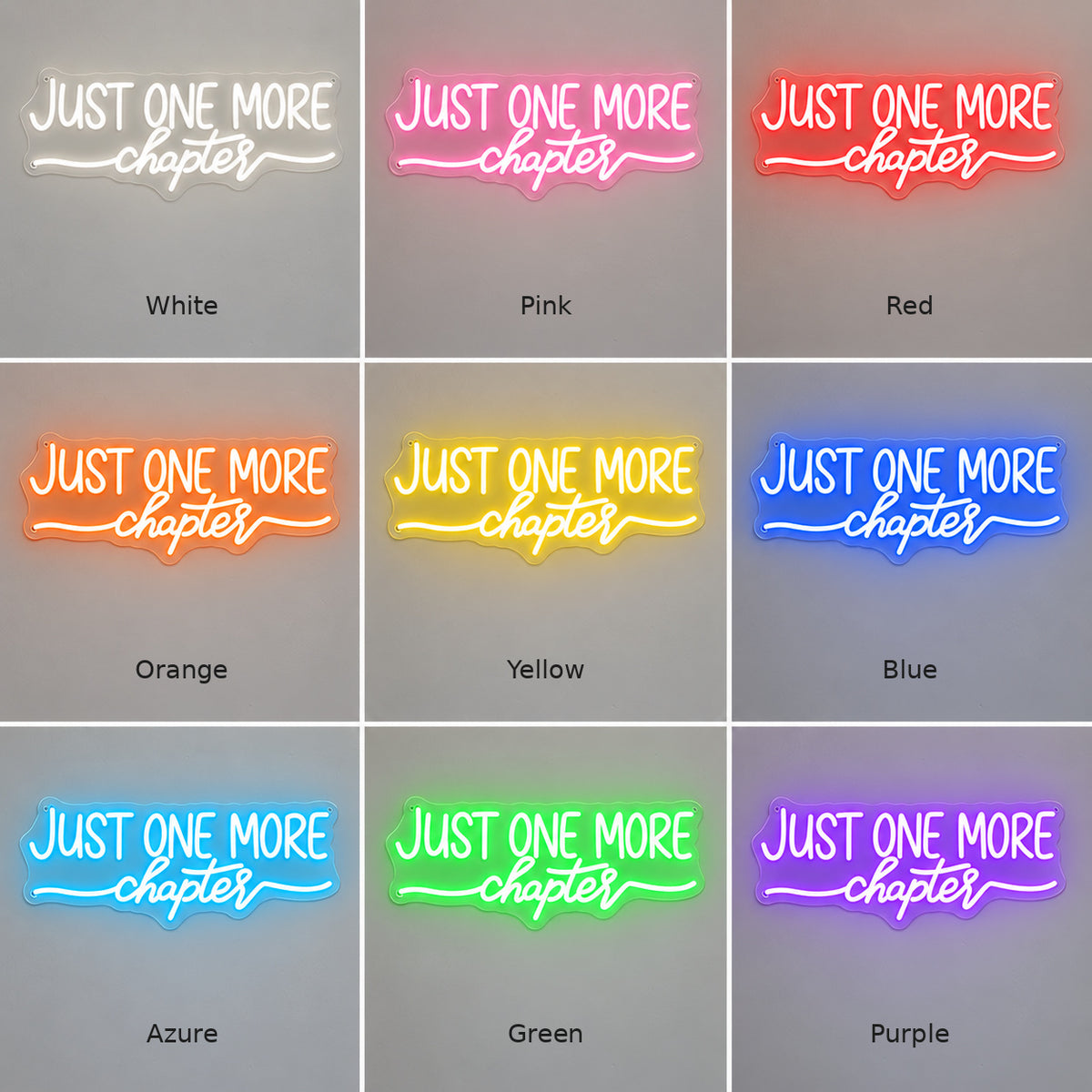 Just One More Chapter LED Neon Sign — image 04