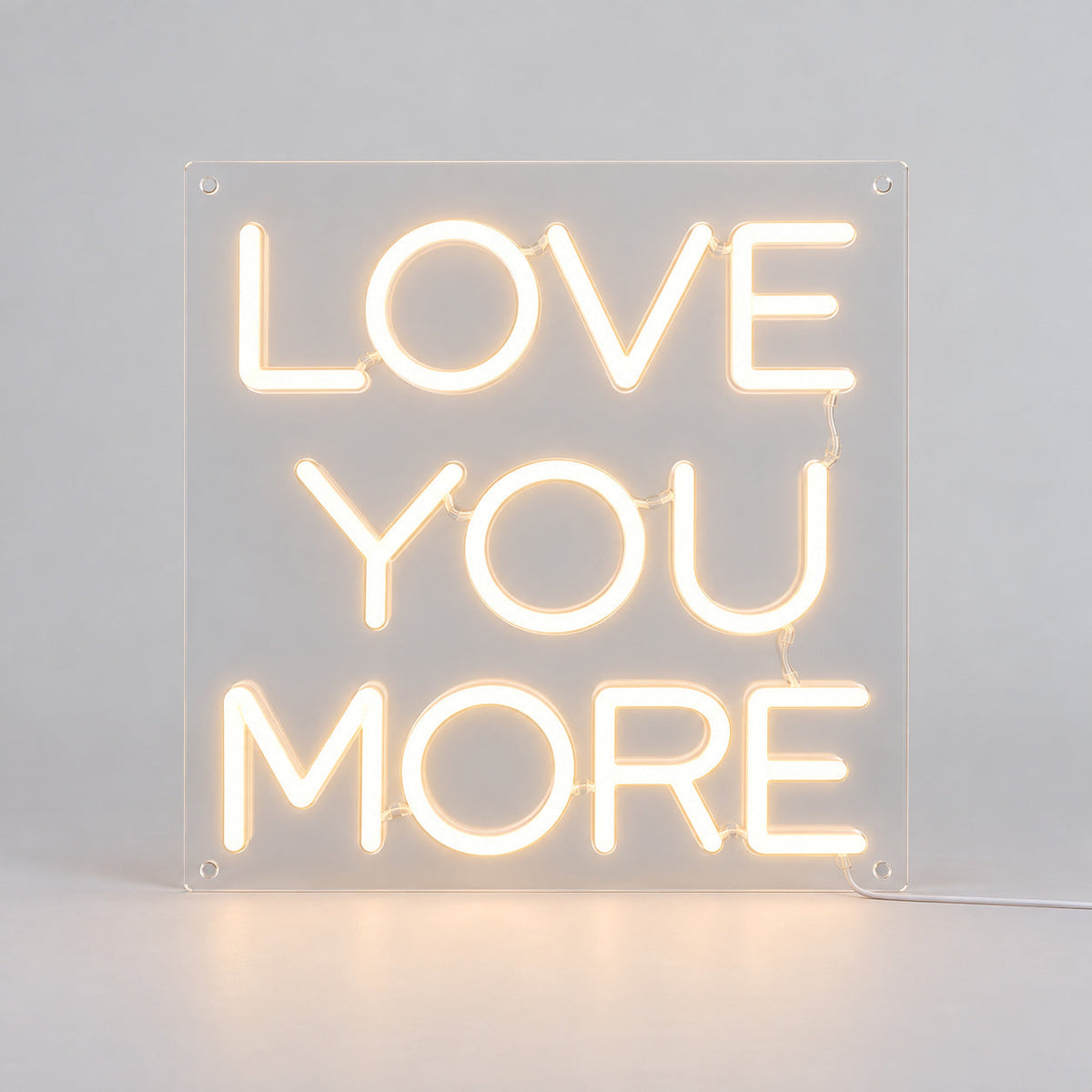 Love You More Warm White LED Neon Sign — image 06
