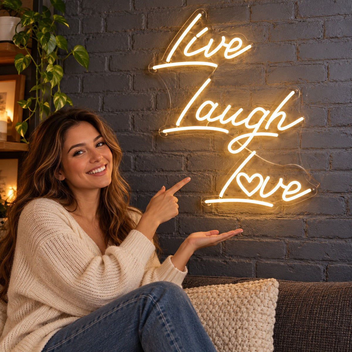Live Laugh Love LED Neon Sign GARAGE LED NEON SIGN — image 02