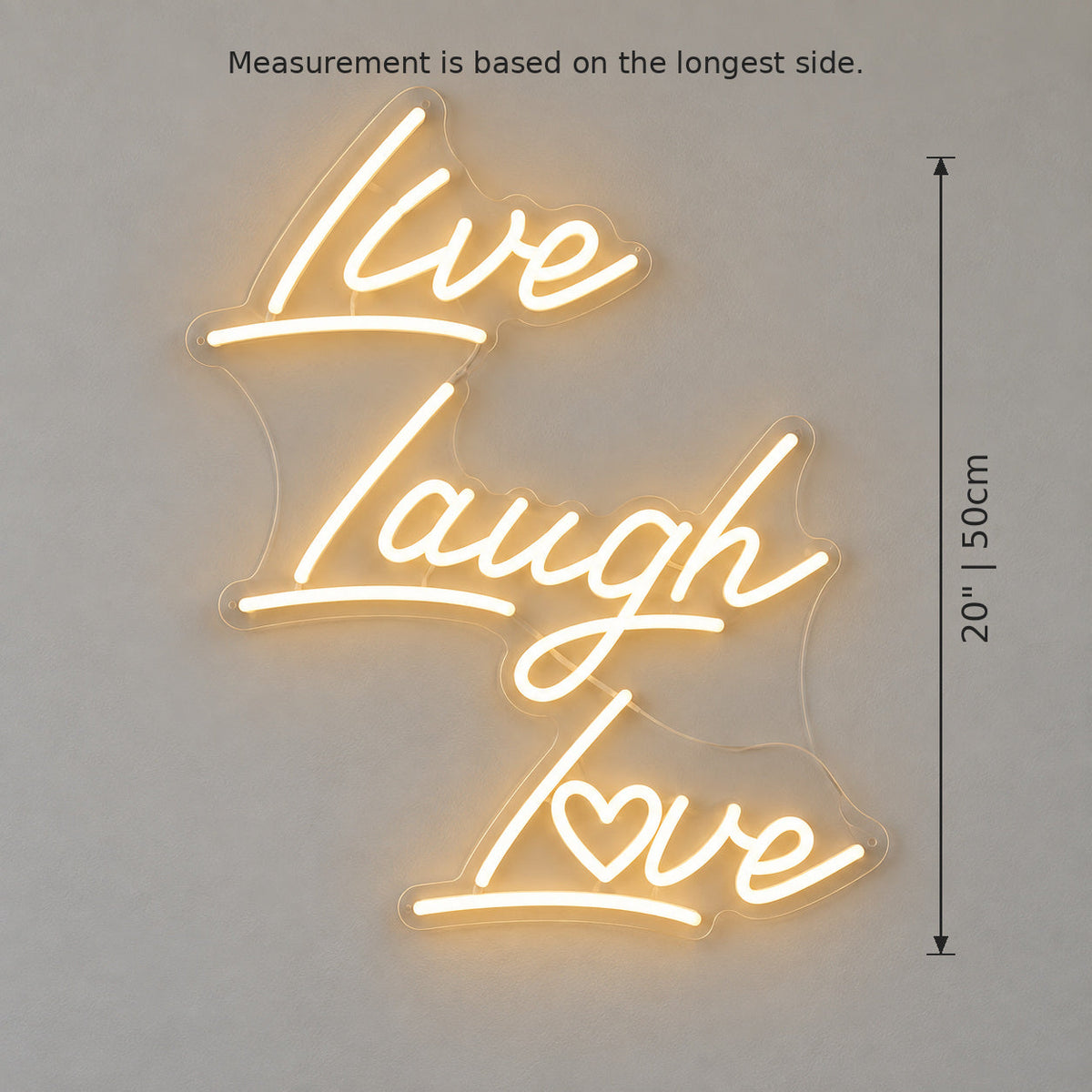 Live Laugh Love LED Neon Sign GARAGE LED NEON SIGN — image 05