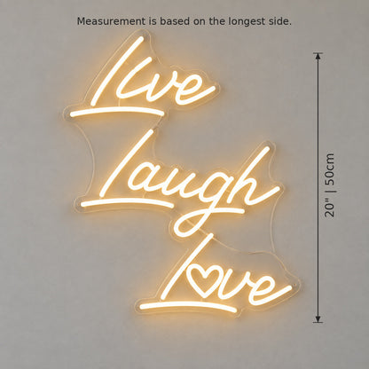 Live Laugh Love LED Neon Sign GARAGE LED NEON SIGN — image 05