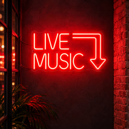 Live Music LED Neon Sign — image 01