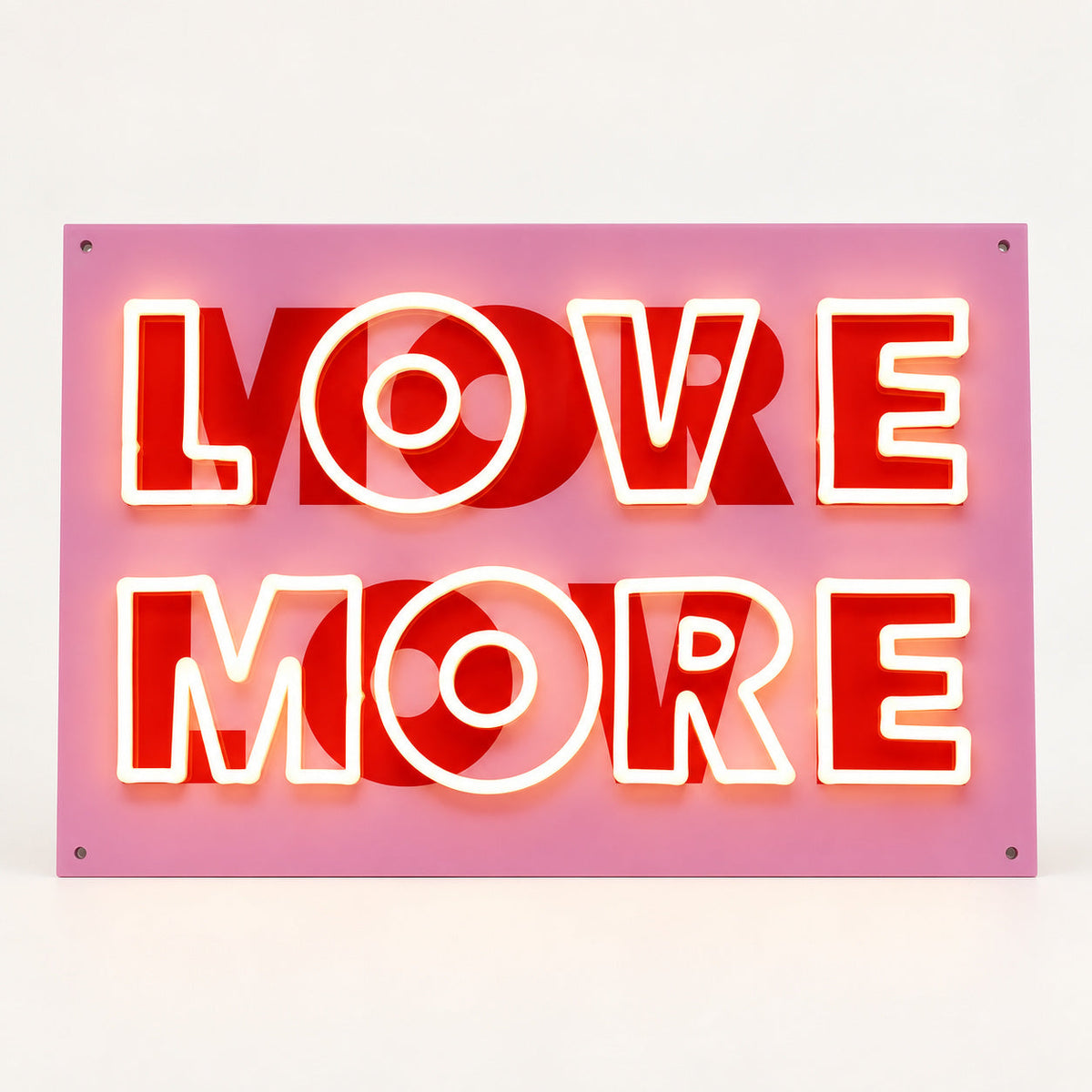Love More LED Neon Sign GARAGE LED NEON SIGN — image 01