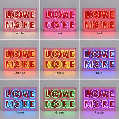Love More LED Neon Sign GARAGE LED NEON SIGN — image 04