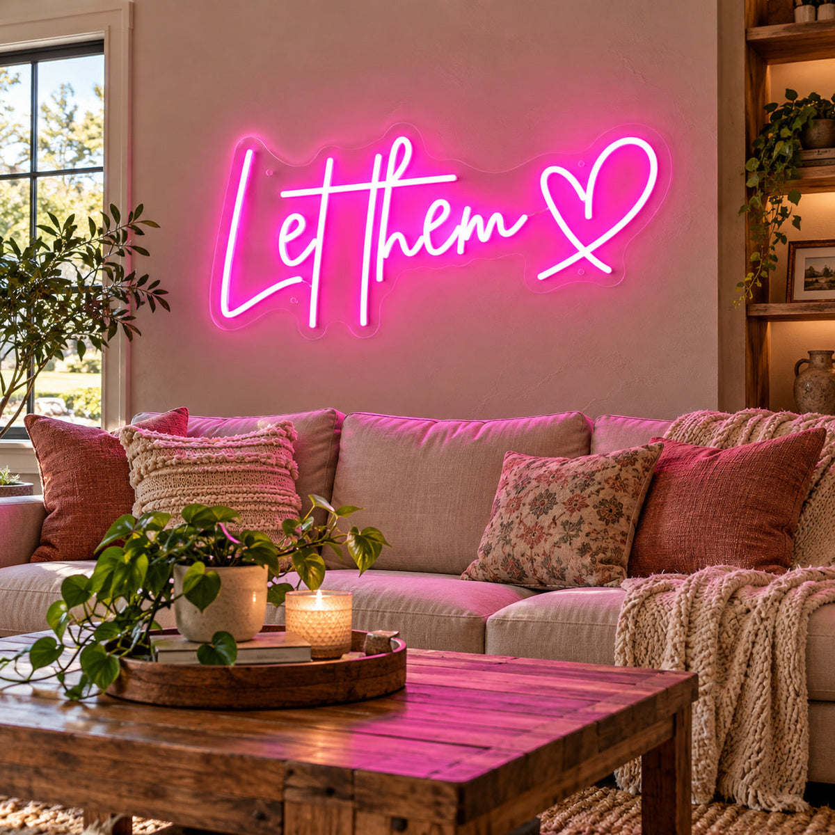 Let Them Heart LED Neon Sign — image 03