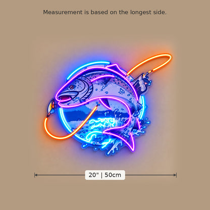 Little Fisherman Fish LED Neon Sign image 5