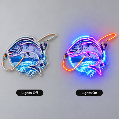 Little Fisherman Fish LED Neon Sign image 3
