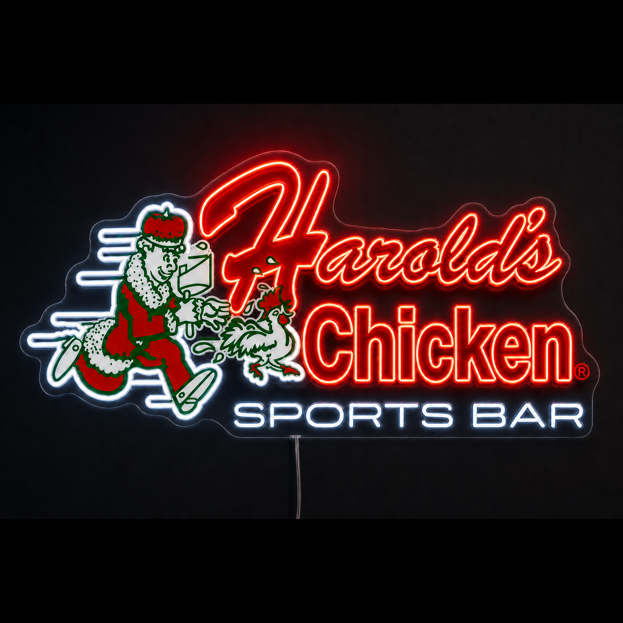 Harold’s Chicken Sports Bar Custom LED Neon Sign