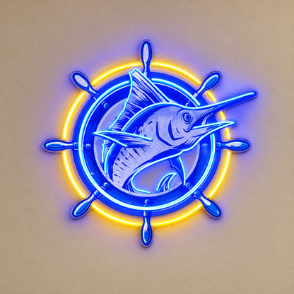 Marlin Boat Helm LED Neon Sign image 6