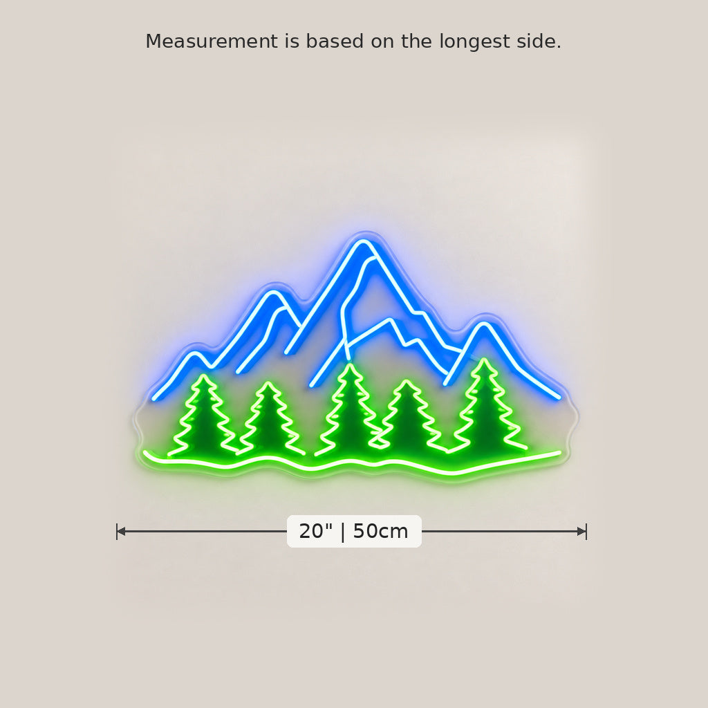 Mountain Pines Landscape LED Neon Sign image 5