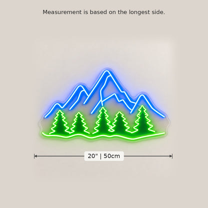 Mountain Pines Landscape LED Neon Sign image 5