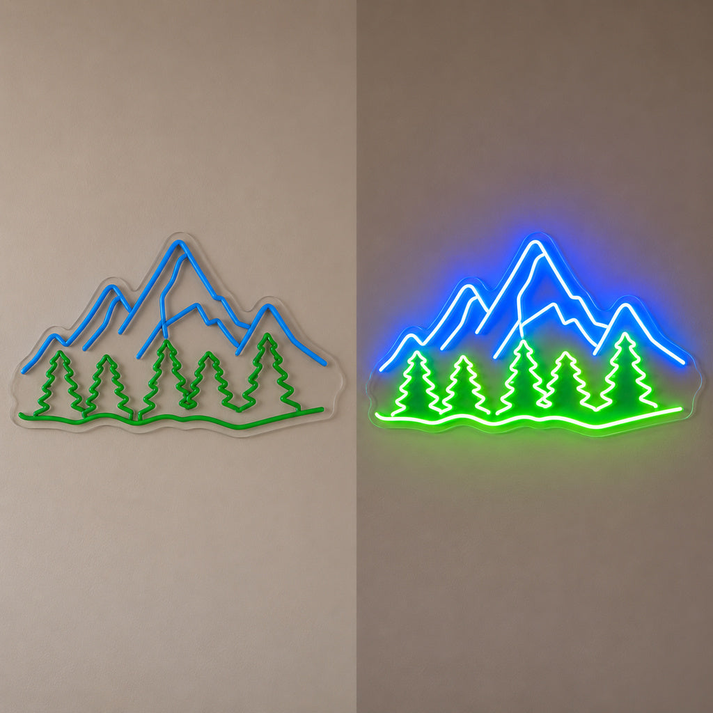 Mountain Pines Landscape LED Neon Sign image 3