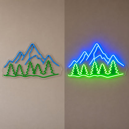 Mountain Pines Landscape LED Neon Sign image 3