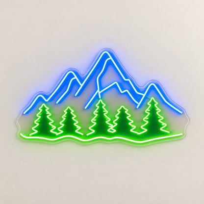 Mountain Pines Landscape LED Neon Sign image 6