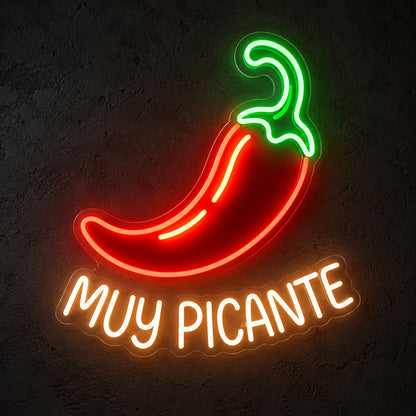 Muy Picante Pepper LED Neon Sign image 1