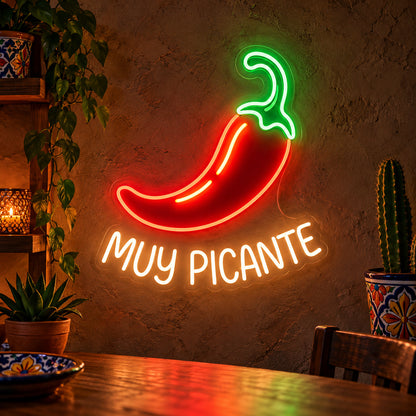 Muy Picante Pepper LED Neon Sign image 2